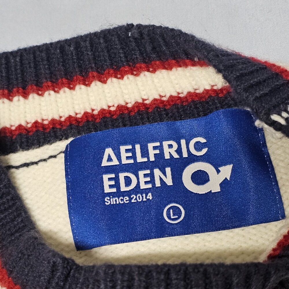 Aelfric Eden Bear Embroidered Pullover Sweater Women's Size Large/L - Picture 4 of 12